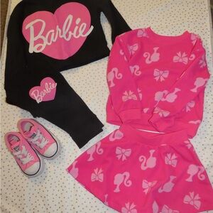 Barbie Pink and Black Outfit Set with Sneakers